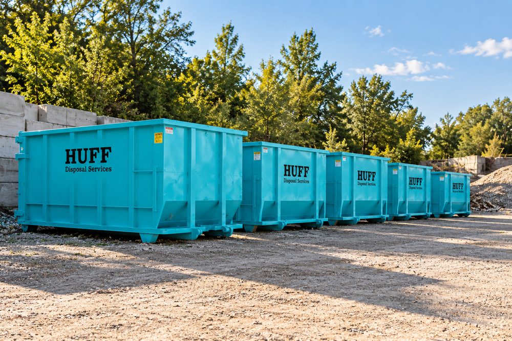 Huff Disposal dumpster for commercial and long term